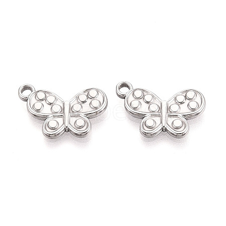 304 Stainless Steel Butterfly Pendants STAS-T069-33P-1