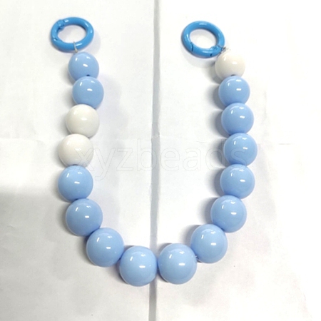 Plastic Round Beaded Bag Handles FIND-WH0111-79E-1