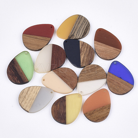 Resin & Walnut Wood Pendants RESI-S358-95-1