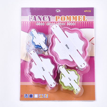 DIY ABS Plastic Knitting Loom for Making Pom Pom TOOL-T006-30-1