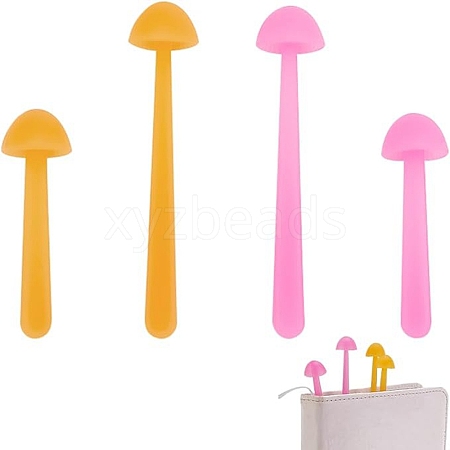 2 Colors Silicone Creative Bookmarks AJEW-DR0001-34-1