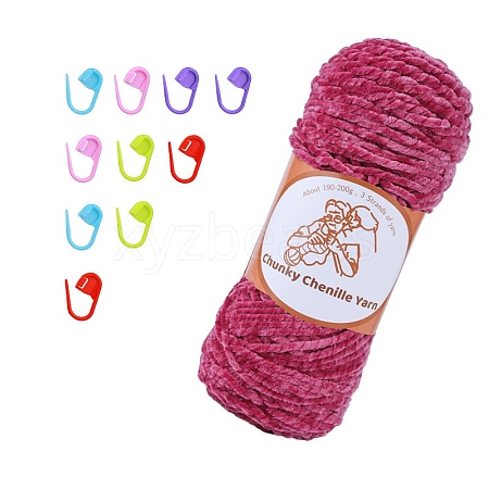 Wool Chunky Chenille Yarn PW-WG03A20-17-1