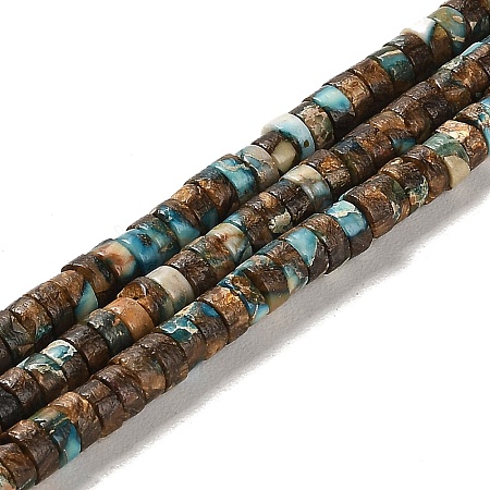 Synthetic Regalite/Imperial Jasper/Sea Sediment Jasper Beads Strands G-F765-N01-01-1