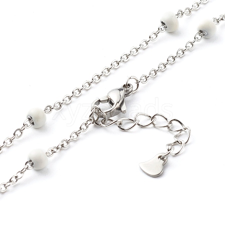 304 Stainless Steel Cable Chain Necklaces NJEW-JN03629-02-1