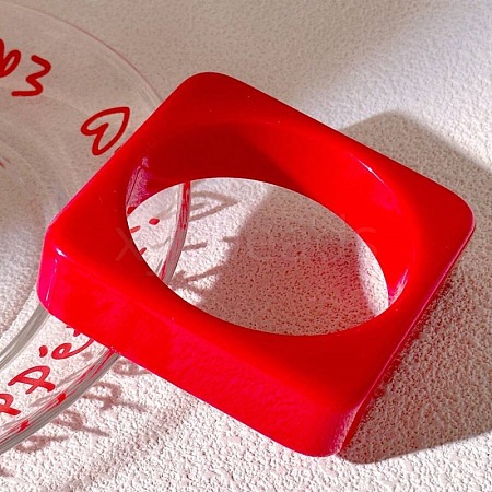 Exaggerated Geometric Shape Resin Bangles for Women FS-WG48DEE-05-1