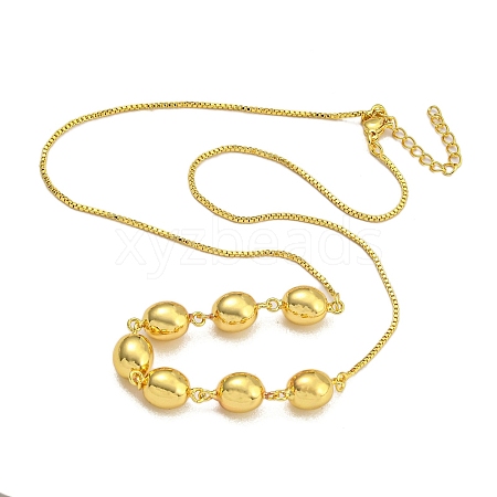 Rack Plating Brass Round Bib Necklaces for Women NJEW-C059-23G-1